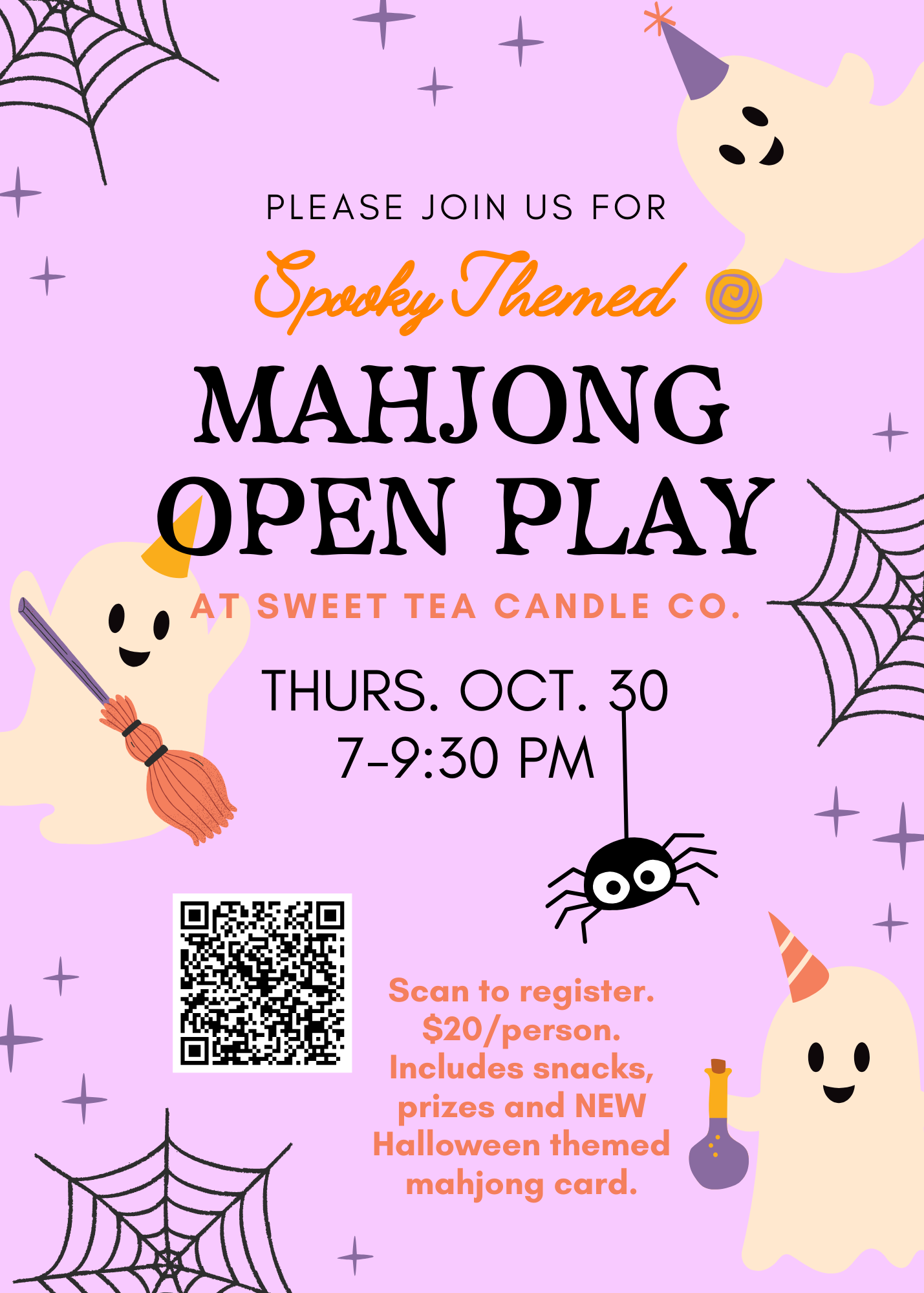 Mahjong Open Play (Spooky Theme Night)