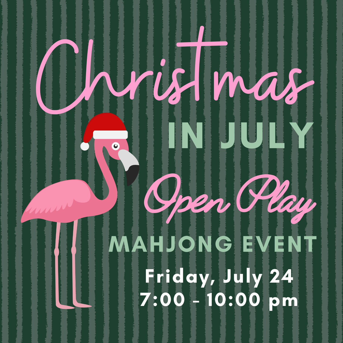 Christmas in July Open Play Mahjong